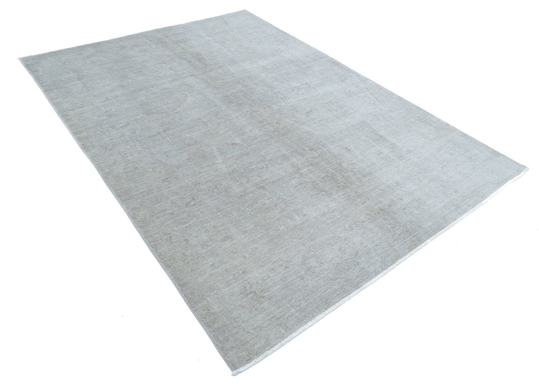 Hand Knotted Overdye Wool Rug 5' 10" x 8' 3" - No. AT50136