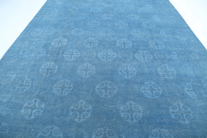 Hand Knotted Overdye Wool Rug 9' 10" x 12' 7" - No. AT91591