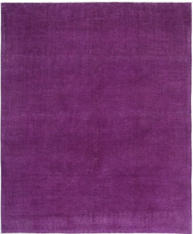 Hand Knotted Overdye Wool Rug 7' 11" x 9' 4" - No. AT33270