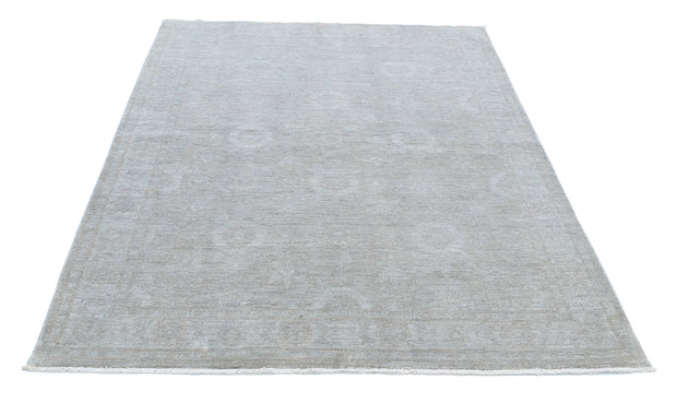 Hand Knotted Overdye Wool Rug 4' 9" x 6' 5" - No. AT79487