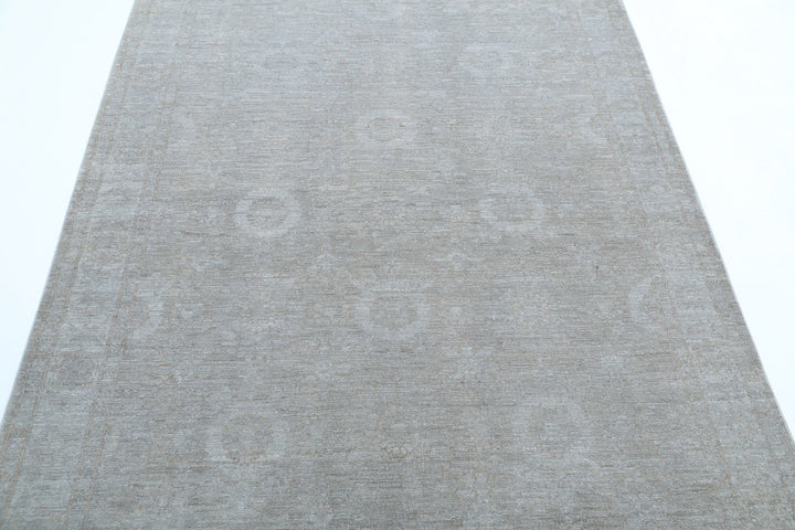 Hand Knotted Overdye Wool Rug 4' 9" x 6' 5" - No. AT79487