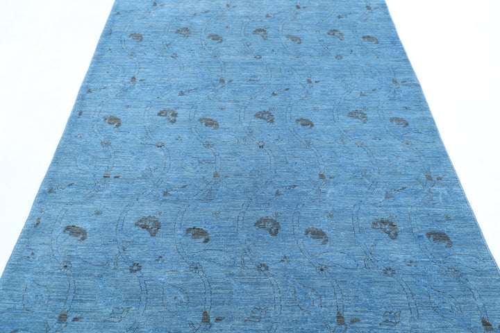 Hand Knotted Overdye Wool Rug 5' 0" x 7' 3" - No. AT19268