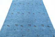 Hand Knotted Overdye Wool Rug 5' 0" x 7' 3" - No. AT19268