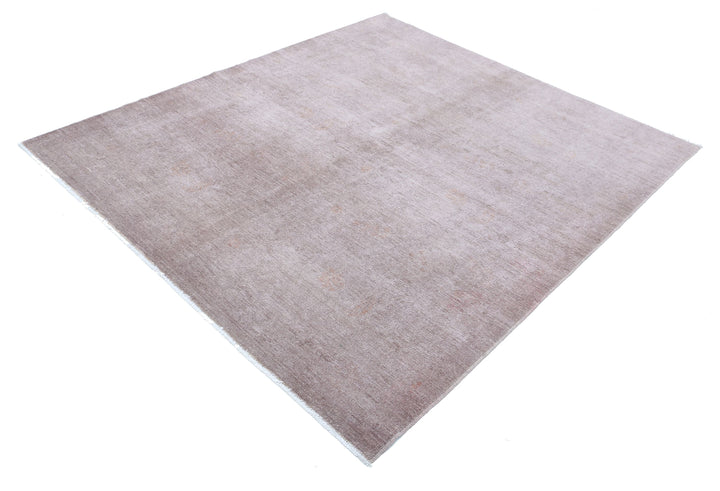 Hand Knotted Overdye Wool Rug 5' 10" x 6' 6" - No. AT90333