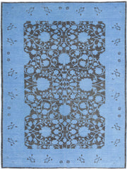 Hand Knotted Overdye Wool Rug 6' 2" x 8' 1" - No. AT22657