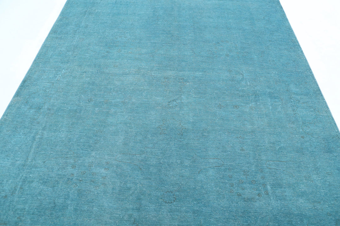 Hand Knotted Overdye Wool Rug 6' 9" x 9' 9" - No. AT54941