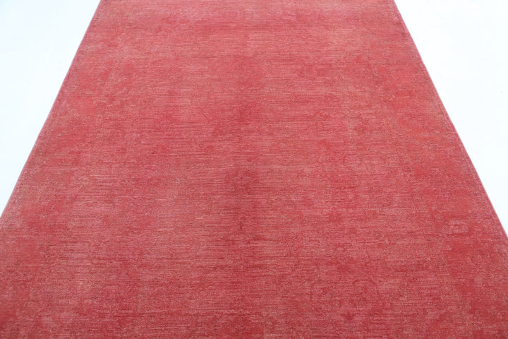 Hand Knotted Overdye Wool Rug 6' 1" x 8' 8" - No. AT55652
