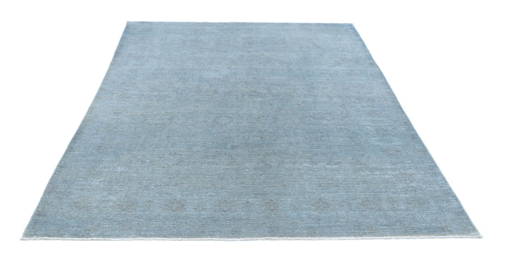 Hand Knotted Overdye Wool Rug 6' 1" x 7' 11" - No. AT52126