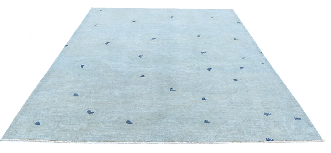 Hand Knotted Overdye Wool Rug 7' 10" x 9' 10" - No. AT14730