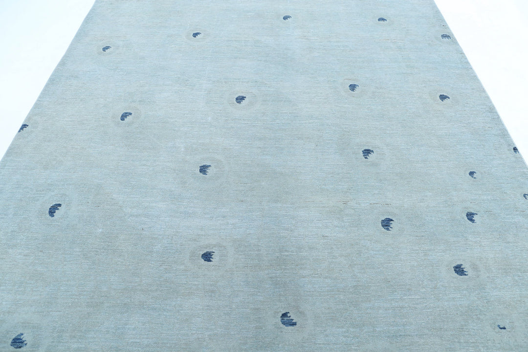 Hand Knotted Overdye Wool Rug 7' 10" x 9' 10" - No. AT14730