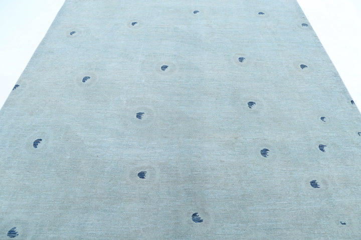 Hand Knotted Overdye Wool Rug 7' 10" x 9' 10" - No. AT14730