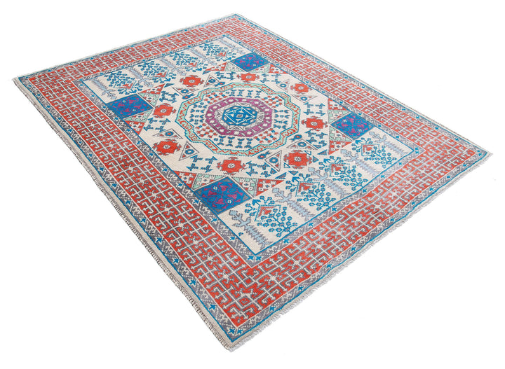 Hand Knotted Mamluk Wool Rug 5' 0" x 6' 4" - No. AT14532