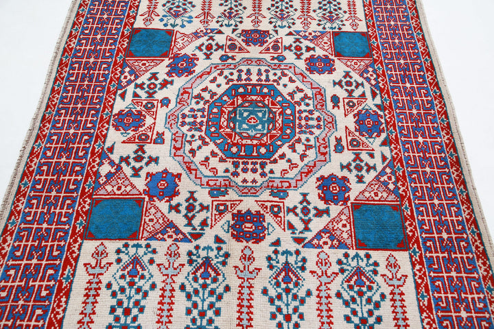 Hand Knotted Mamluk Wool Rug 5' 1" x 6' 7" - No. AT52480