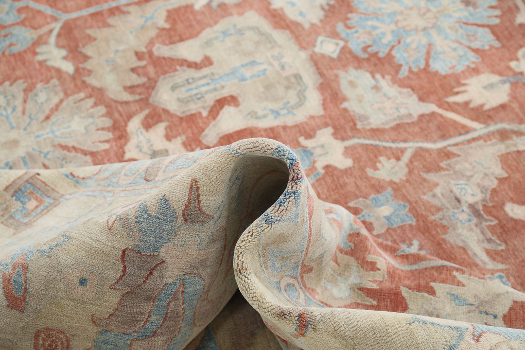 Hand Knotted Turkish Samsun Sultanabad Wool Rug 10' 5" x 14' 8" - No. AT73763