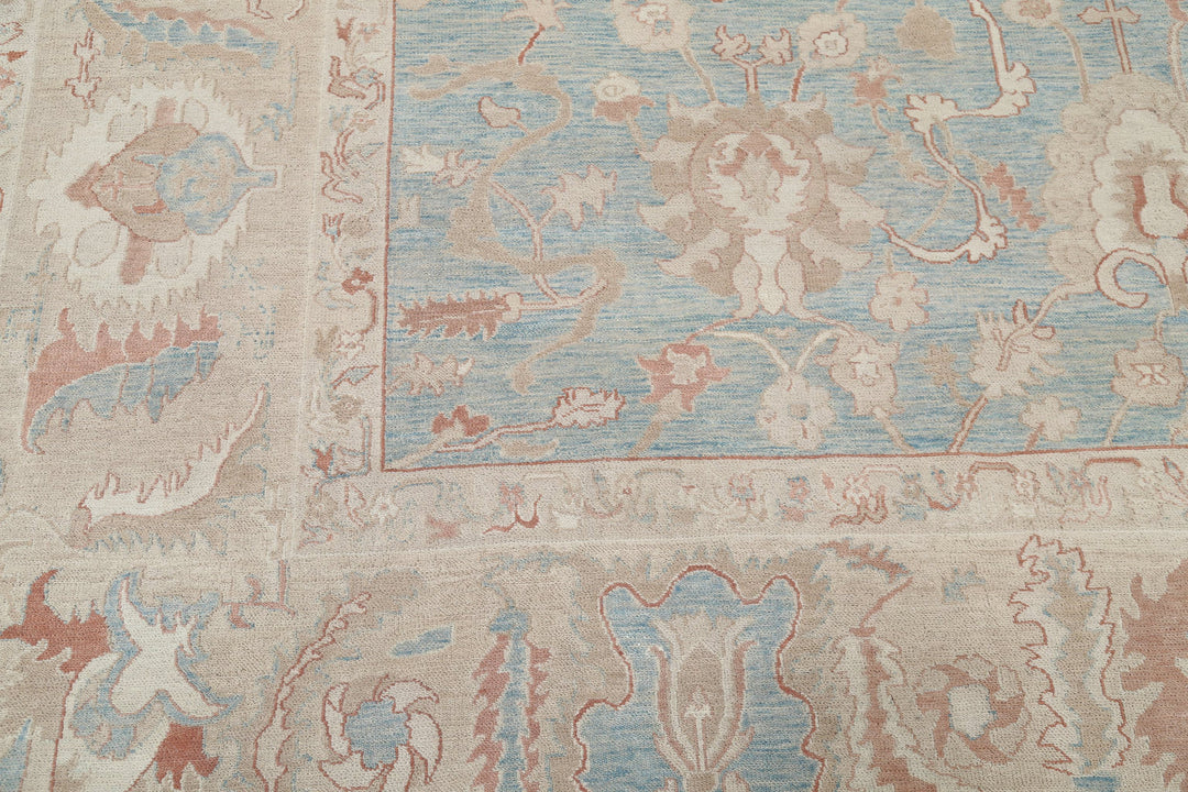 Hand Knotted Turkish Samsun Haji Jalili Wool Rug 8' 10" x 12' 2" - No. AT39934