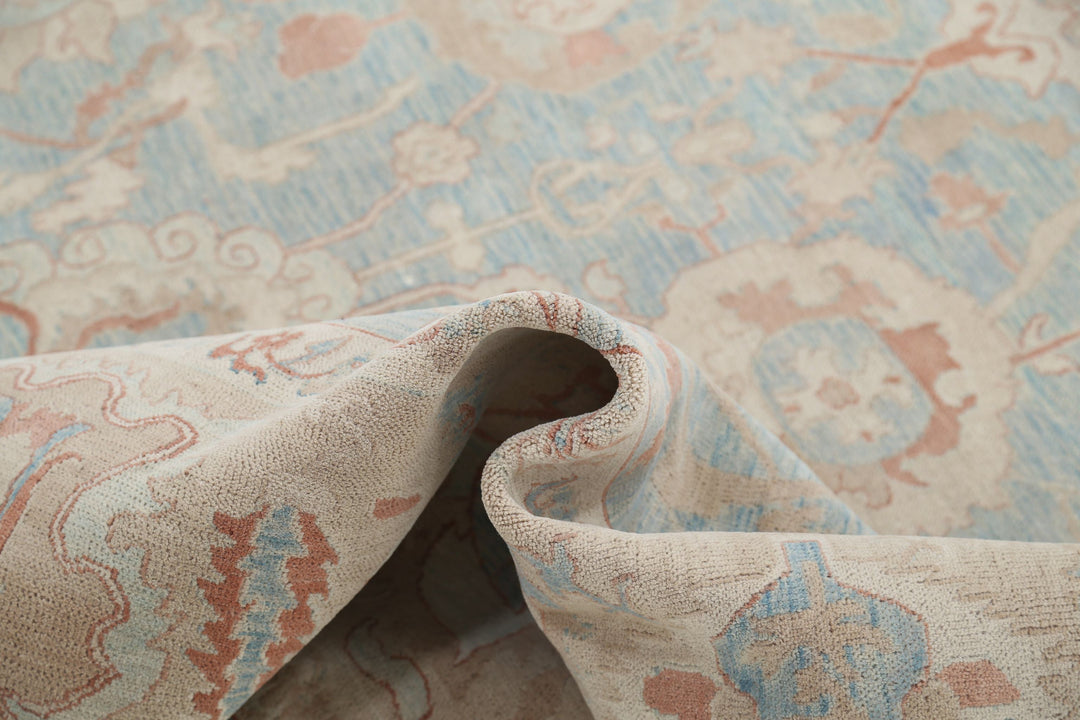 Hand Knotted Turkish Samsun Haji Jalili Wool Rug 8' 10" x 12' 2" - No. AT39934