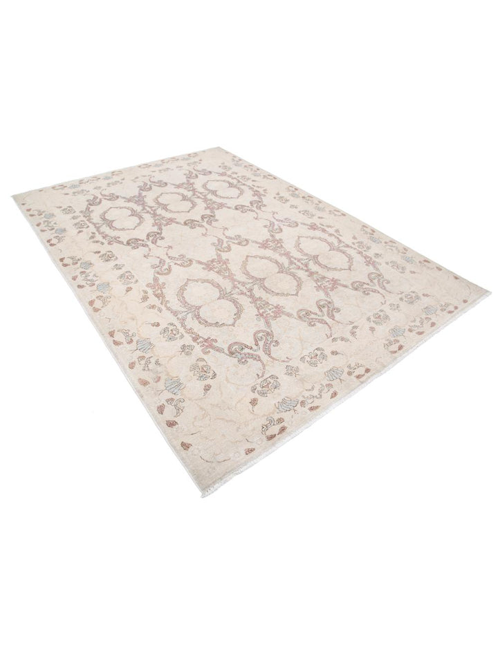 Hand Knotted Fine Serenity Wool Rug 6' 4" x 8' 9" - No. AT40422
