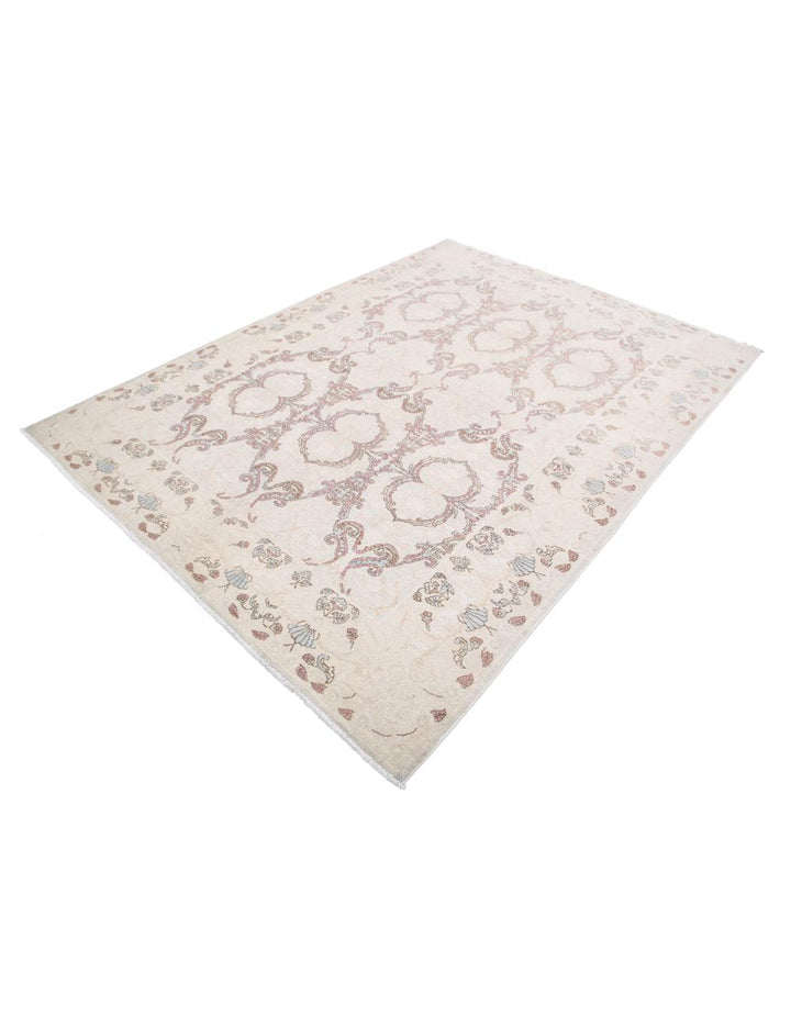 Hand Knotted Fine Serenity Wool Rug 6' 4" x 8' 9" - No. AT40422