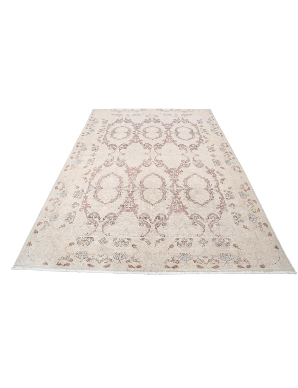 Hand Knotted Fine Serenity Wool Rug 6' 4" x 8' 9" - No. AT40422