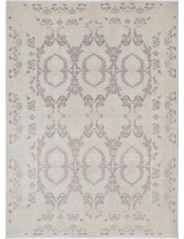 Hand Knotted Fine Serenity Wool Rug 6' 4" x 8' 9" - No. AT40422