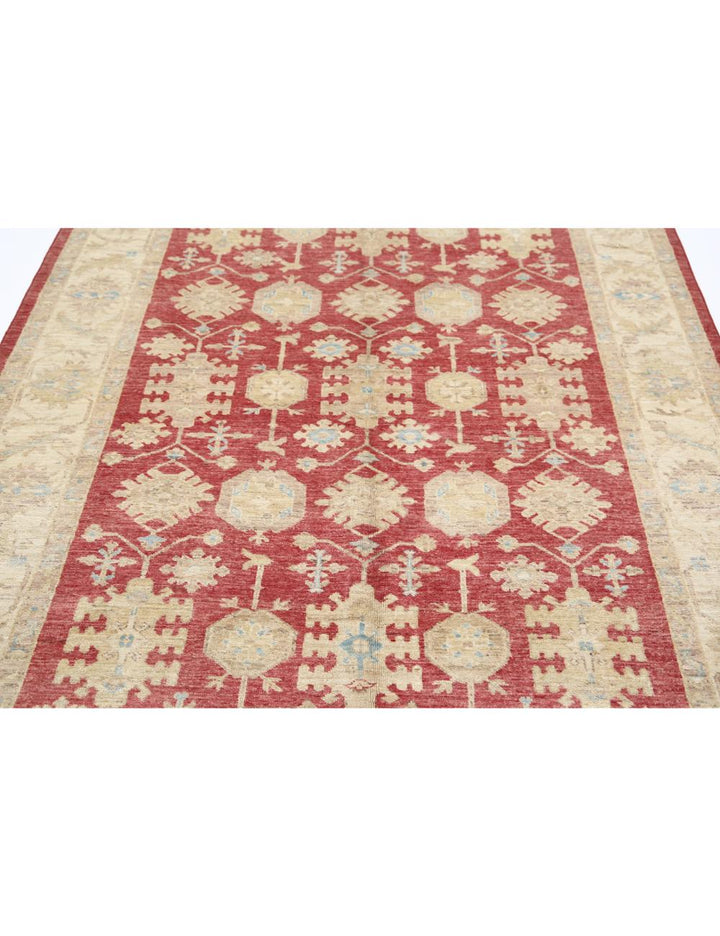 Hand Knotted Serenity Wool Rug 5' 6" x 8' 2" - No. AT13404