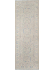 Hand Knotted Fine Serenity Wool Rug 3' 1" x 8' 10" - No. AT28571