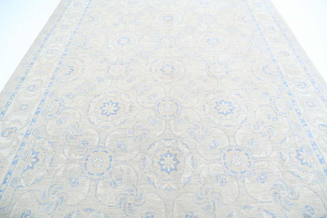 Hand Knotted Serenity Wool Rug 9' 0" x 12' 1" - No. AT18573