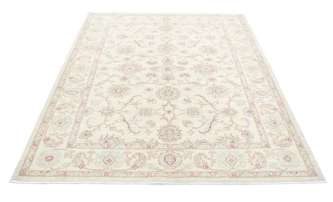 Hand Knotted Serenity Wool Rug 5' 7" x 7' 4" - No. AT70983
