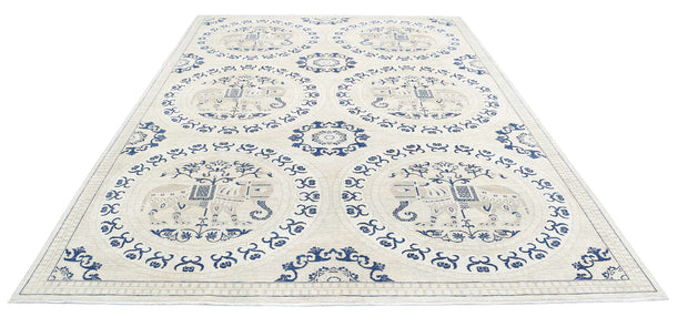 Hand Knotted Serenity Wool Rug 8' 2" x 11' 4" - No. AT46986