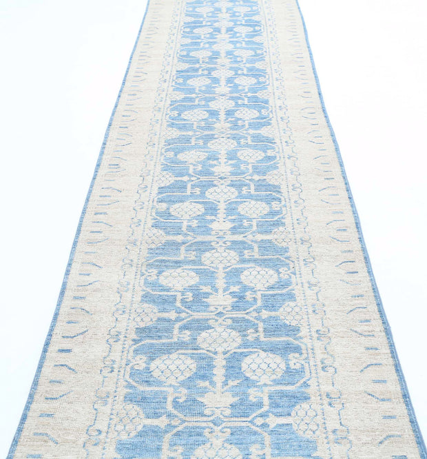 Hand Knotted Serenity Wool Rug 3' 0" x 17' 4" - No. AT28900