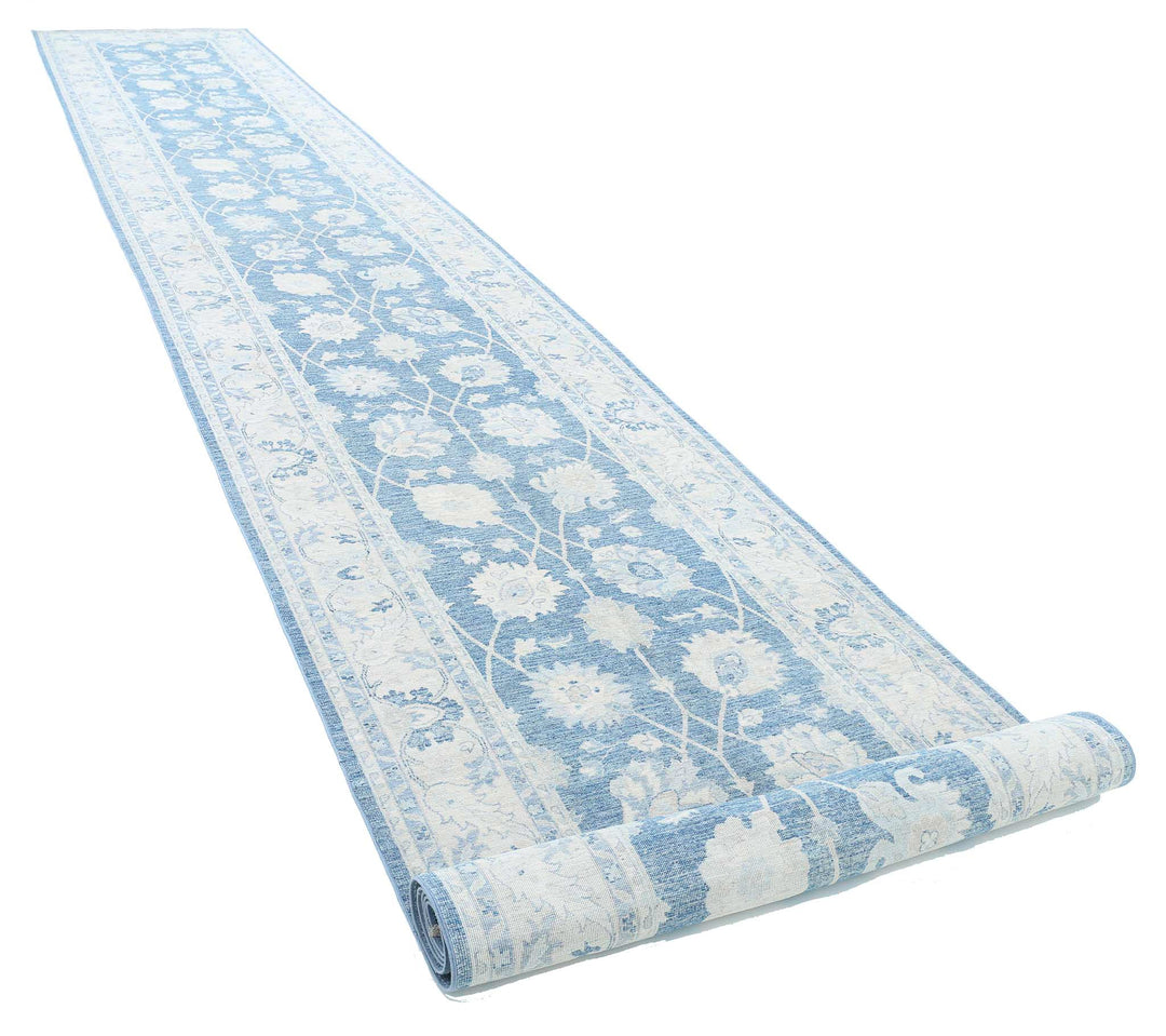 Hand Knotted Serenity Wool Rug 4' 0" x 25' 7" - No. AT66261