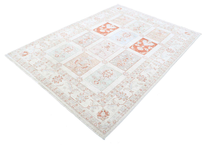 Hand Knotted Serenity Wool Rug 5' 6" x 7' 7" - No. AT32686