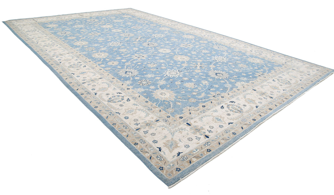 Hand Knotted Serenity Wool Rug 13' 3" x 21' 9" - No. AT59407