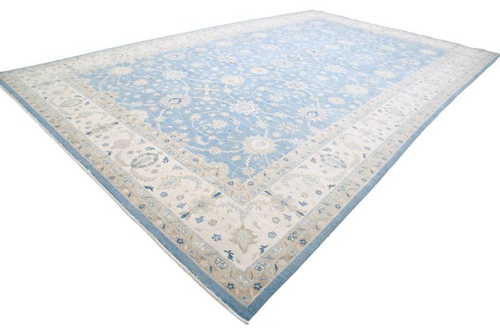 Hand Knotted Serenity Wool Rug 13' 3" x 21' 9" - No. AT59407