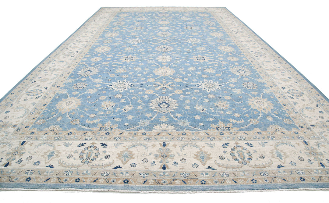 Hand Knotted Serenity Wool Rug 13' 3" x 21' 9" - No. AT59407