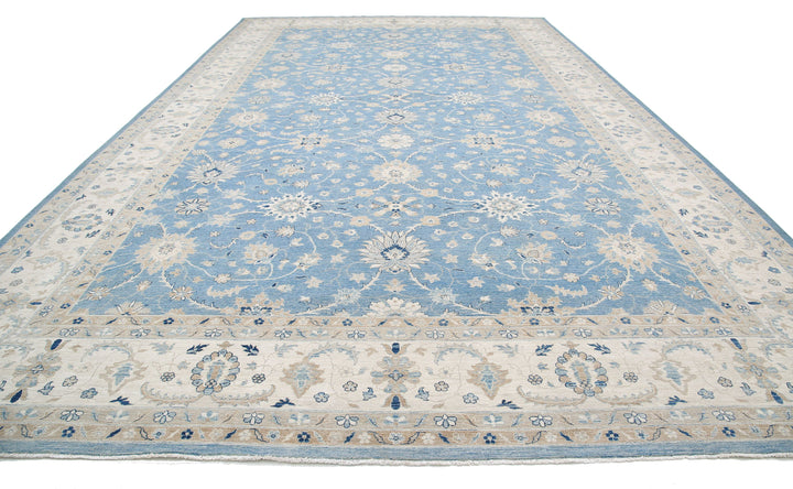 Hand Knotted Serenity Wool Rug 13' 3" x 21' 9" - No. AT59407