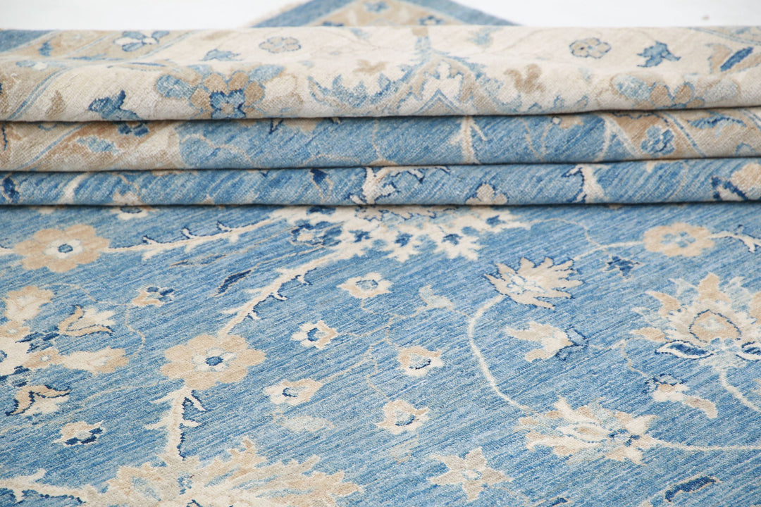 Hand Knotted Serenity Wool Rug 13' 3" x 21' 9" - No. AT59407