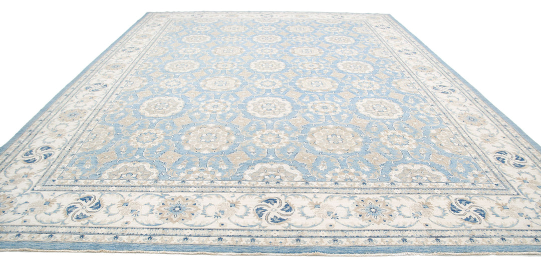 Hand Knotted Serenity Wool Rug 13' 2" x 16' 10" - No. AT15201