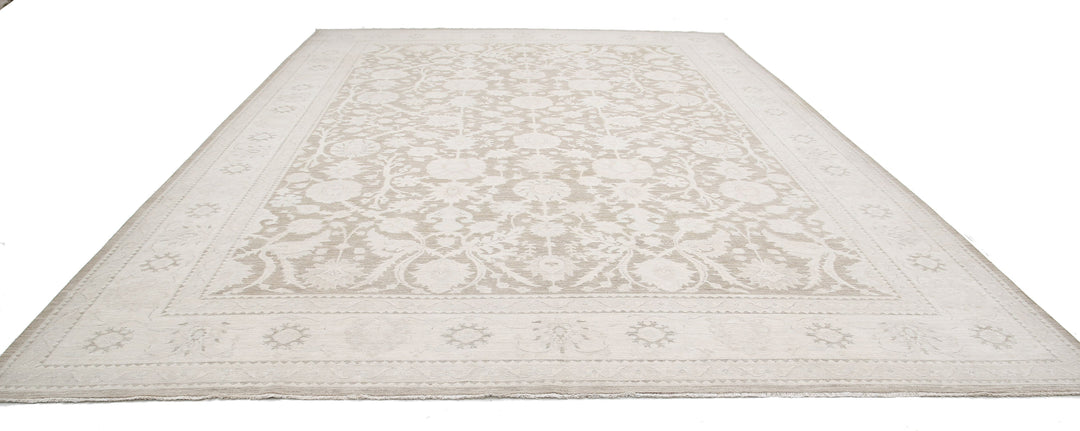 Hand Knotted Serenity Wool Rug 12' 10" x 17' 11" - No. AT70668