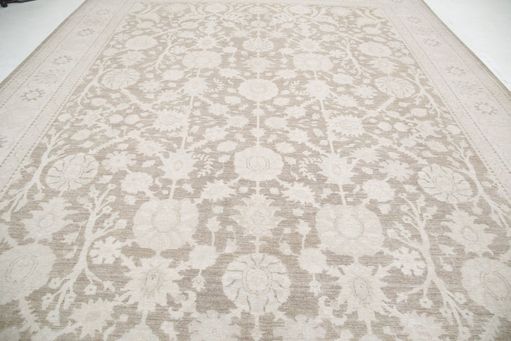 Hand Knotted Serenity Wool Rug 12' 10" x 17' 11" - No. AT70668