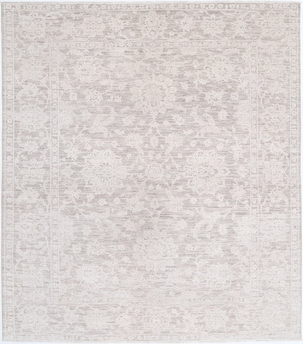 Hand Knotted Serenity Wool Rug 8' 0" x 9' 1" - No. AT70429