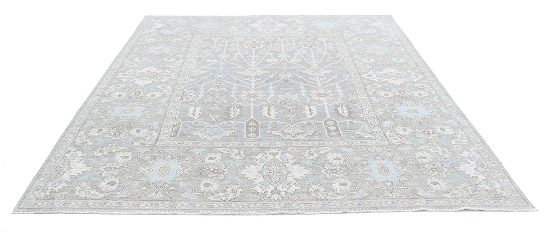 Hand Knotted Serenity Wool Rug 7' 11" x 9' 9" - No. AT15844