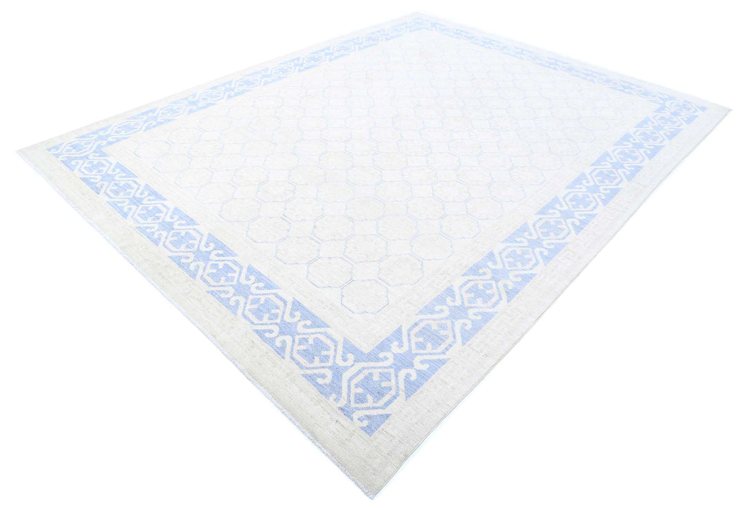 Hand Knotted Khotan Wool Rug 8' 4" x 10' 9" - No. AT75182