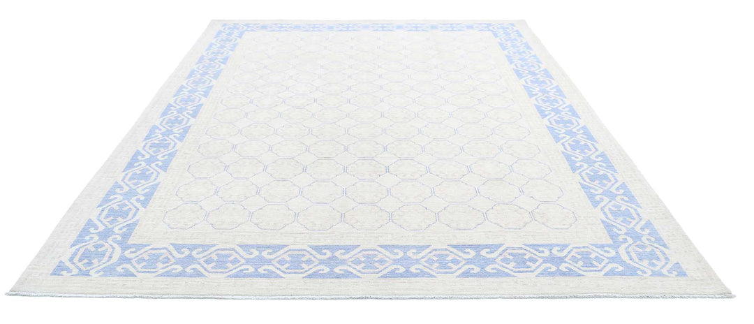 Hand Knotted Khotan Wool Rug 8' 4" x 10' 9" - No. AT75182