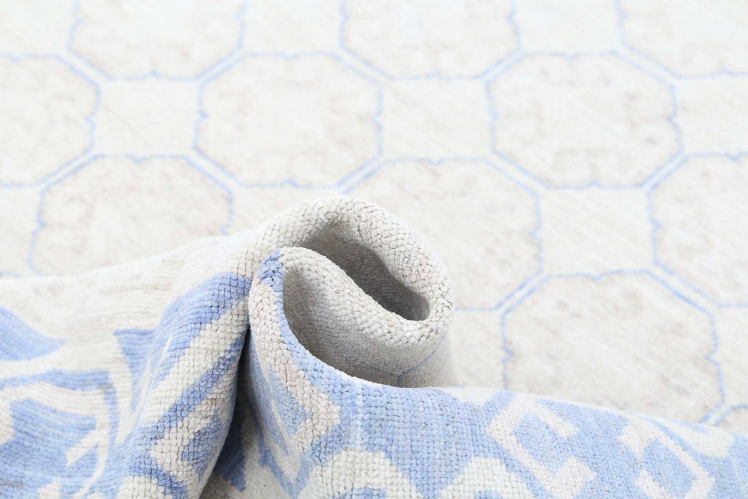 Hand Knotted Khotan Wool Rug 8' 4" x 10' 9" - No. AT75182