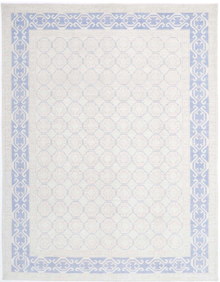 Hand Knotted Khotan Wool Rug 8' 4" x 10' 9" - No. AT75182