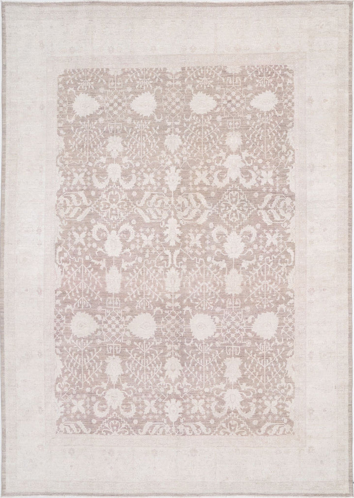 Hand Knotted Serenity Wool Rug 9' 6" x 13' 8" - No. AT15340