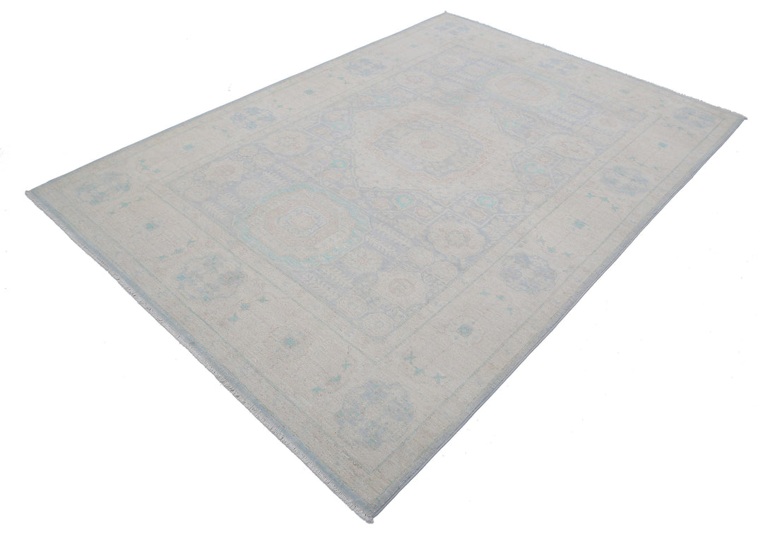 Hand Knotted Serenity Wool Rug 6' 0" x 8' 6" - No. AT18127