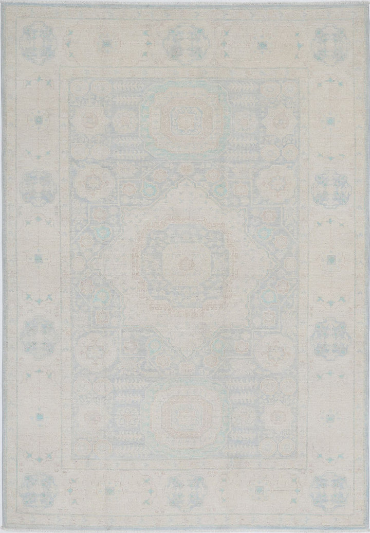 Hand Knotted Serenity Wool Rug 6' 0" x 8' 6" - No. AT18127