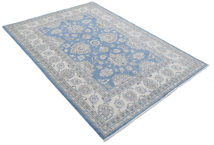 Hand Knotted Serenity Wool Rug 4' 9" x 6' 9" - No. AT79838